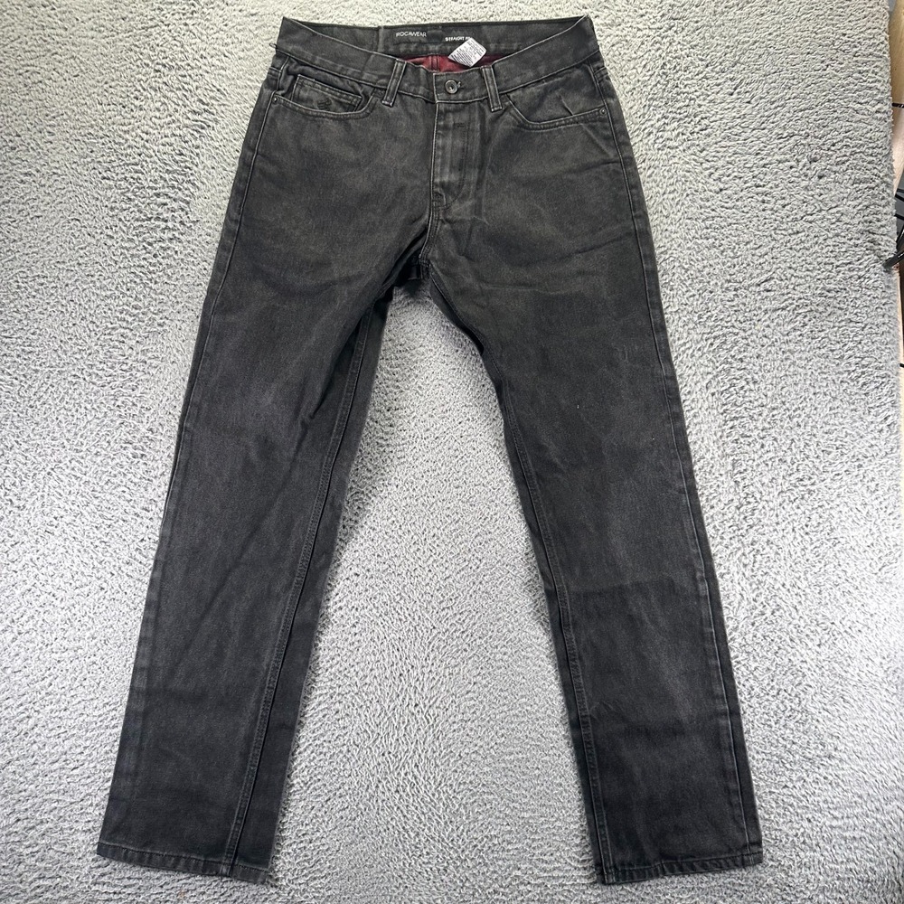 Vintage Rocawear Jeans Mens 34x32 Black Cotton Denim Straight Travel Workwear